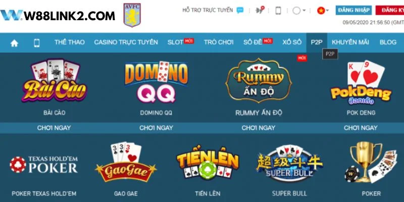 W88 LINK đặc biệt đầu tư vào hệ thống sảnh chơi.